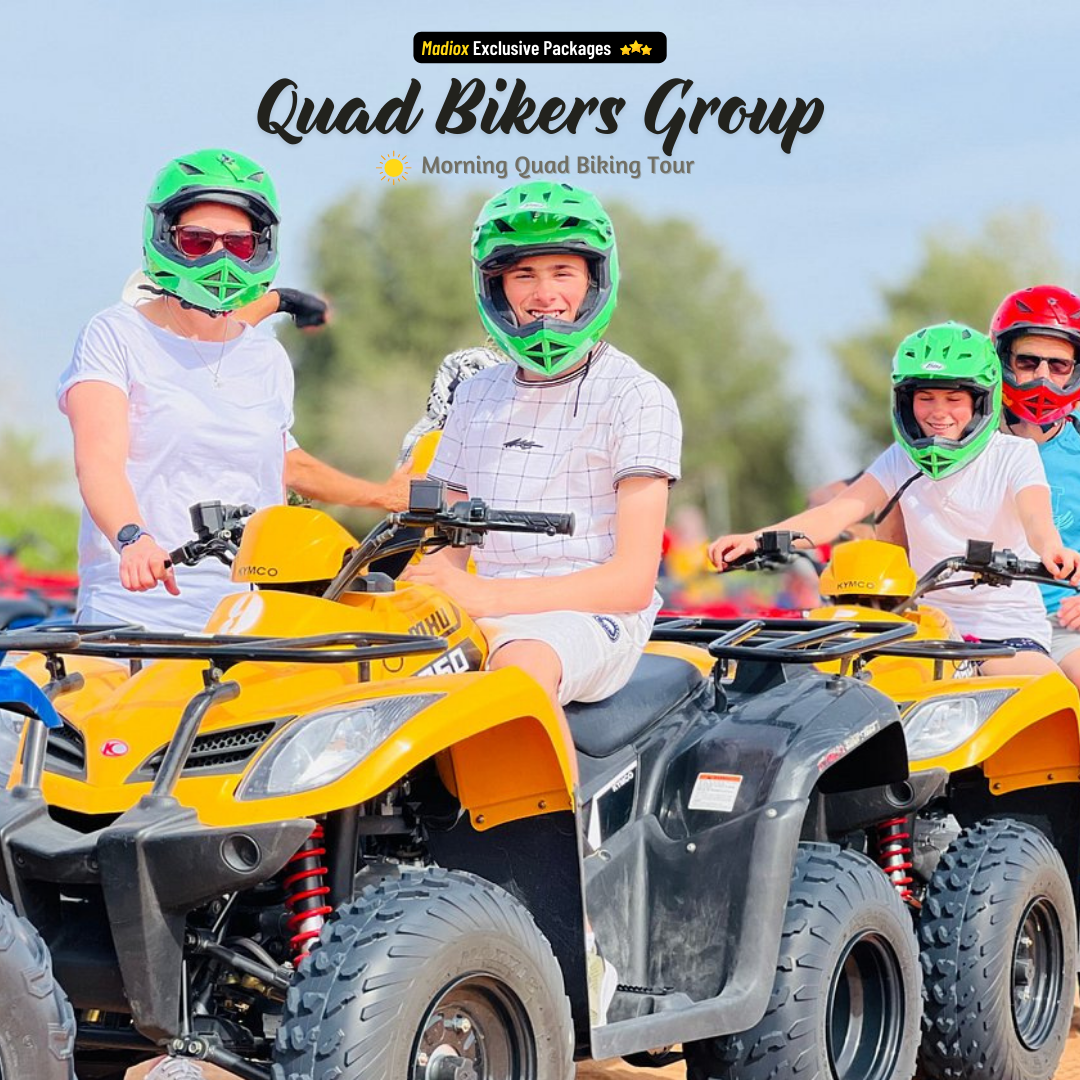Morning Desert Quad Bike Tour - 4 Persons 4 Bikes